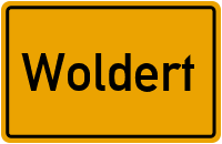 Ortsschild von Gemeinde Woldert in Rheinland-Pfalz