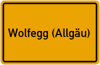 City Sign Wolfegg (Allgäu)