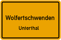 Gewerbestraße in WolfertschwendenUnterthal