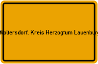 City Sign Woltersdorf, Kreis Herzogtum Lauenburg