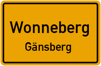 Straßen in Wonneberg Gänsberg