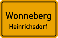 Straßen in Wonneberg Heinrichsdorf