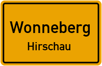 Straßen in Wonneberg Hirschau