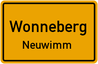 Straßen in Wonneberg Neuwimm