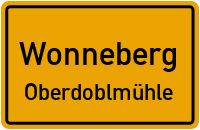 Straßen in Wonneberg Oberdoblmühle