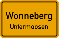 Straßen in Wonneberg Untermoosen