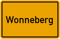 Ortsschild von Gemeinde Wonneberg in Bayern