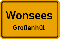 Straßen in Wonsees Großenhül