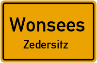 Straßen in Wonsees Zedersitz