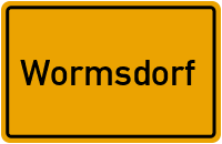 Ortsschild von Gemeinde Wormsdorf in Sachsen-Anhalt