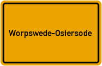 Ortsschild Worpswede-Ostersode