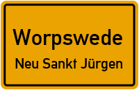 Jan-Weber-Straße in WorpswedeNeu Sankt Jürgen