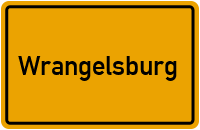 Ortsschild von Wrangelsburg in Mecklenburg-Vorpommern