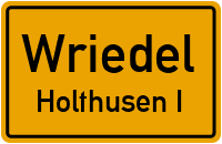 Straßenverzeichnis Wriedel Holthusen I