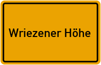 Wriezener Höhe in Brandenburg