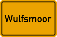 Ortsschild von Gemeinde Wulfsmoor in Schleswig-Holstein