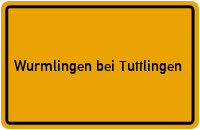 City Sign Wurmlingen bei Tuttlingen