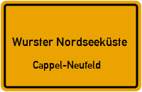 Straßenverzeichnis Wurster Nordseeküste Cappel-Neufeld