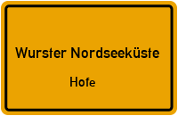 Hans Albers Weg in Wurster NordseeküsteHofe