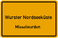 Straßenverzeichnis Wurster Nordseeküste Misselwarden