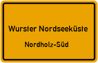 Wanhödener Straße in Wurster NordseeküsteNordholz-Süd