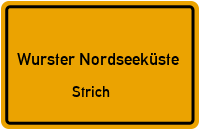 Alter Kirchweg in Wurster NordseeküsteStrich