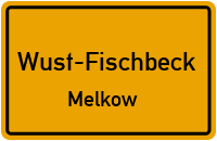 Waldweg in Wust-FischbeckMelkow