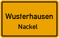 Friedensstraße in WusterhausenNackel