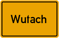Ortsschild von Gemeinde Wutach in Baden-Württemberg
