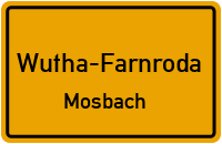 Straßenverzeichnis Wutha-Farnroda Mosbach