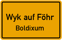 Sylter Weg in 25938 Wyk auf Föhr (Boldixum)
