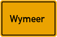 Ortsschild von Wymeer in Niedersachsen