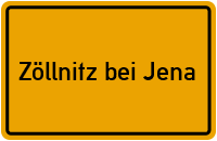 City Sign Zöllnitz bei Jena