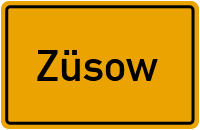 Satower Straße in Züsow