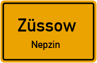 Wiesenstraße in ZüssowNepzin