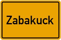 City Sign Zabakuck