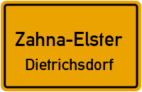 Straßenverzeichnis Zahna-Elster Dietrichsdorf