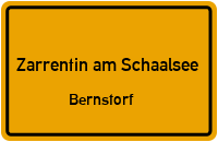 Bernstorfer Dorfstraße in Zarrentin am SchaalseeBernstorf
