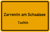 Techiner Dorfstraße in Zarrentin am SchaalseeTechin