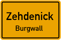 Burgwaller Dorfstraße in ZehdenickBurgwall