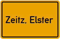 City Sign Zeitz, Elster