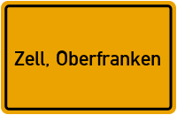 City Sign Zell, Oberfranken
