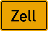 Ortsschild Zell