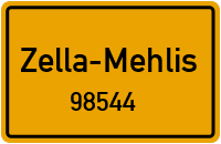 Straßen in 98544 Zella-Mehlis
