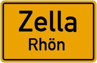 City Sign Zella / Rhön