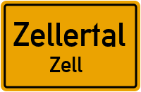 Zeller Hauptstraße in ZellertalZell