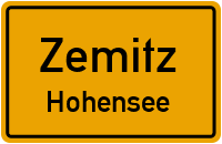 Parkstraße in ZemitzHohensee
