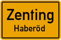 Straßenverzeichnis Zenting Haberöd