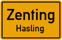 Straßenverzeichnis Zenting Hasling
