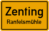 Straßenverzeichnis Zenting Ranfelsmühle